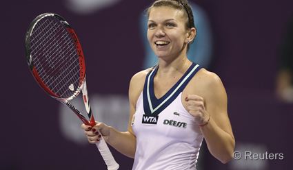 Симона Халеп обыграла Флавию Пеннетту в матче итогового турнира WTA