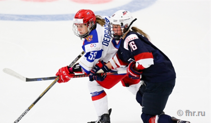 Российские хоккеистки уступили команде США в матче чемпионата мира (видео)