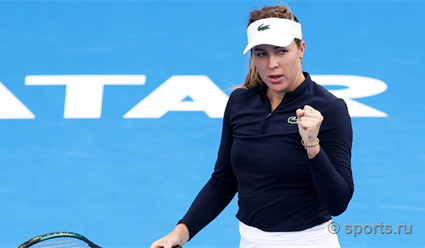 Павлюченкова переиграла американку Коллинз и прошла в полуфинал турнира в Дохе