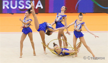 Сборная России завоевала золото в командном турнире ЧЕ по художественной гимнастике в Испании