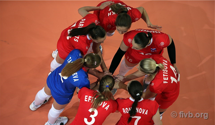 Российские волейболистки вырвали победу у команды Турции в матче Лиги наций (видео)
