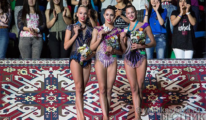 Россиянки победили во всех дисциплинах дня на Кубка мира по художественной гимнастике