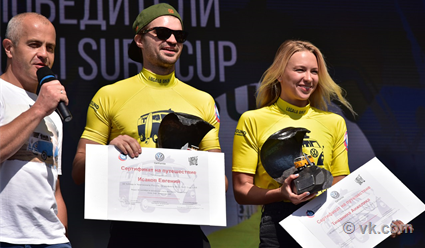 Евгений Исаков и Анжелика Тиманина стали чемпионами России по серфингу 