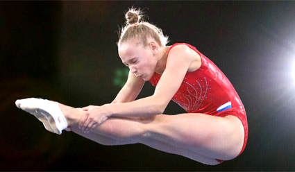 Спортсменка из России Анжела Бладцева выиграла этап Кубка мира по прыжкам на батуте в Швейцарии