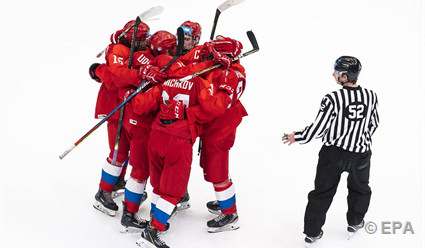 Сборная России выиграла у команды США в первом матче юниорского чемпионата мира по хоккею