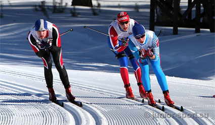 Анастасия Фалеева и Александр Терентьев стали чемпионами в лыжном спринте