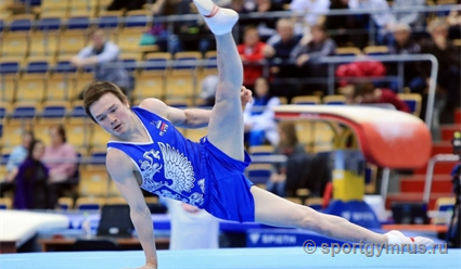 Гимнаст Кирилл Прокопьев победил в вольных упражнениях на Универсиаде в Неаполе
