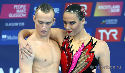 Россияне выиграли соревнования смешанных дуэтов в суперфинале Мировой серии по синхронному плаванию