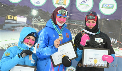 Анастасия Гореева из Московской области стала победительницей в спринте на первом этапе PARI Кубка России по биатлону