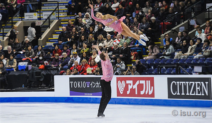 Александра Бойкова и Дмитрий Козловский лидируют после короткой программы на Skate Canada (видео)
