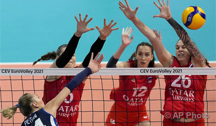 Сборная России проиграла итальянкам в четвертьфинале женского чемпионата Европы по волейболу