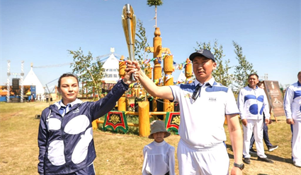 Огонь международных игр "Дети Азии" прибыл во Владивосток